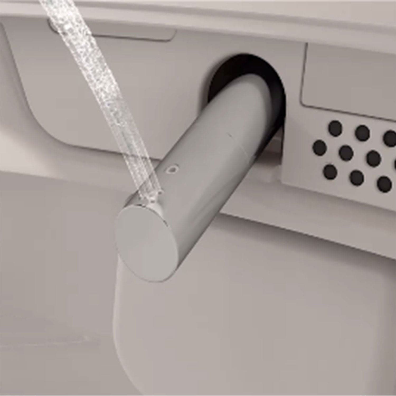 VitrA V-Care Prime Dusch-Stand-WC mit Sitzautomatik Deckel Thermoplast Weiß Hochglanz