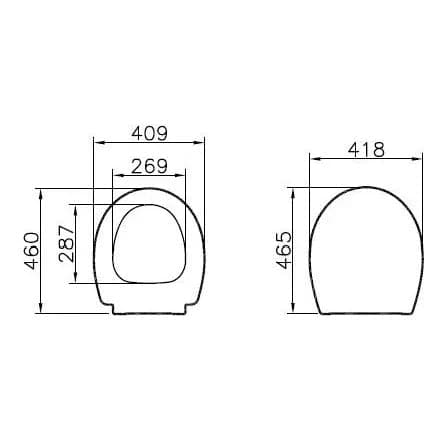 VitrA Memoria WC-Sitz mit Absenkautomatik Taupe Matt VitrA