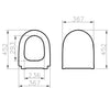 VitrA Sento WC-Sitz Slim mit Absenkautomatik Edelweiß VitrA