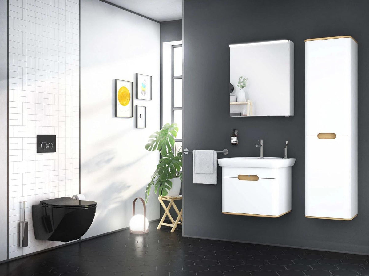 VitrA Sento WC-Sitz Slim mit Absenkautomatik Schwarz Hochglanz VitrA