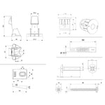VitrA Ersatzteil Fischer WC-Befestigung 316560YP1TE VitrA