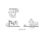 VitrA Sento Wand-Bidet mit verdeckter Befestigung V-Fit 2.0 Weiß Hochglanz mit Oberflächenveredelung VitrA Clean VitrA