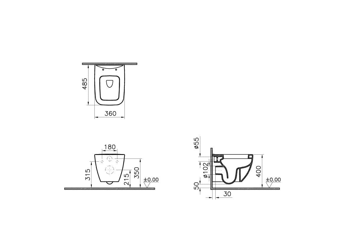 VitrA Shift Wand-WC Compact VitrA