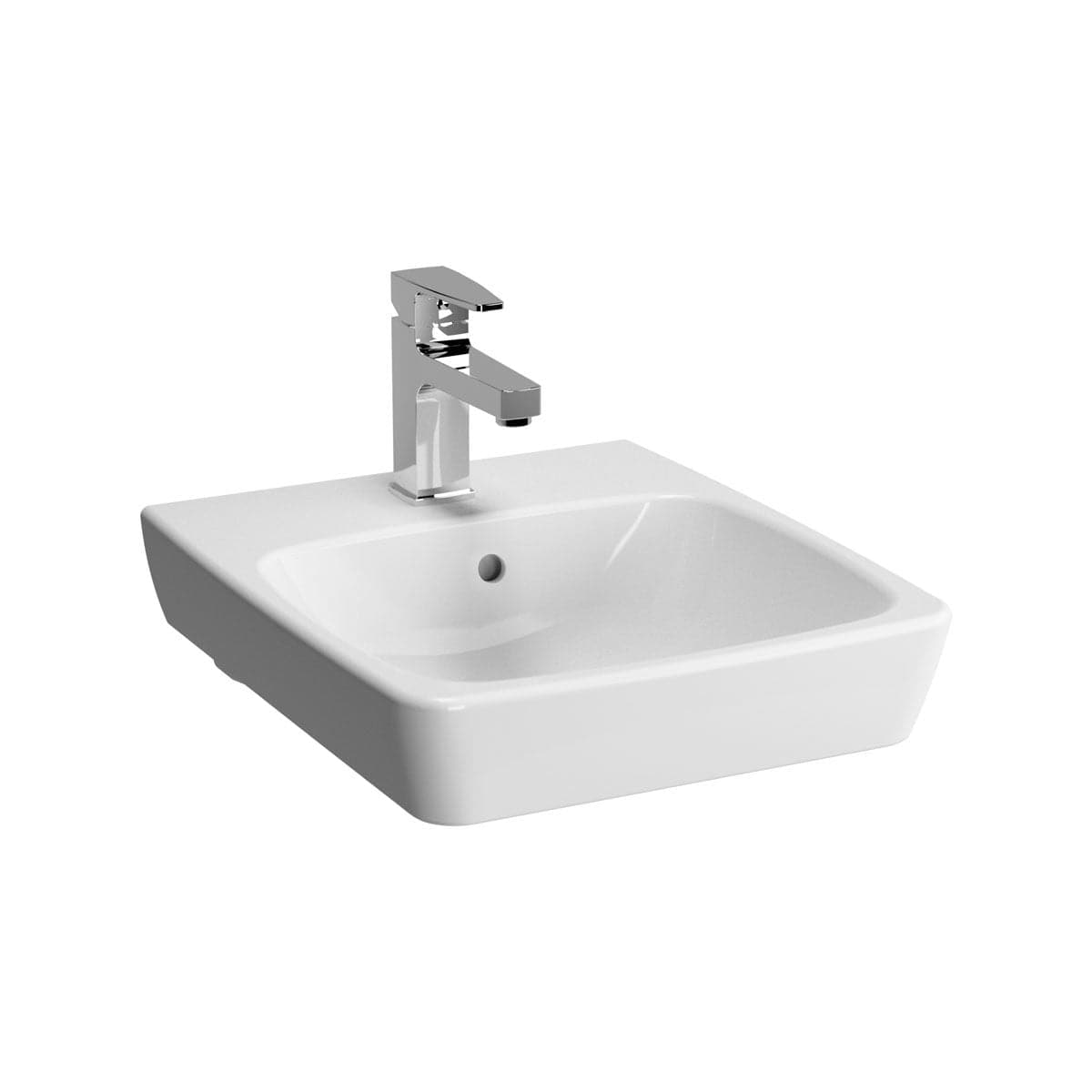 VitrA Metropole Aufsatzhandwaschbecken 40 cm Weiß Hochglanz mit VitrA Clean VitrA