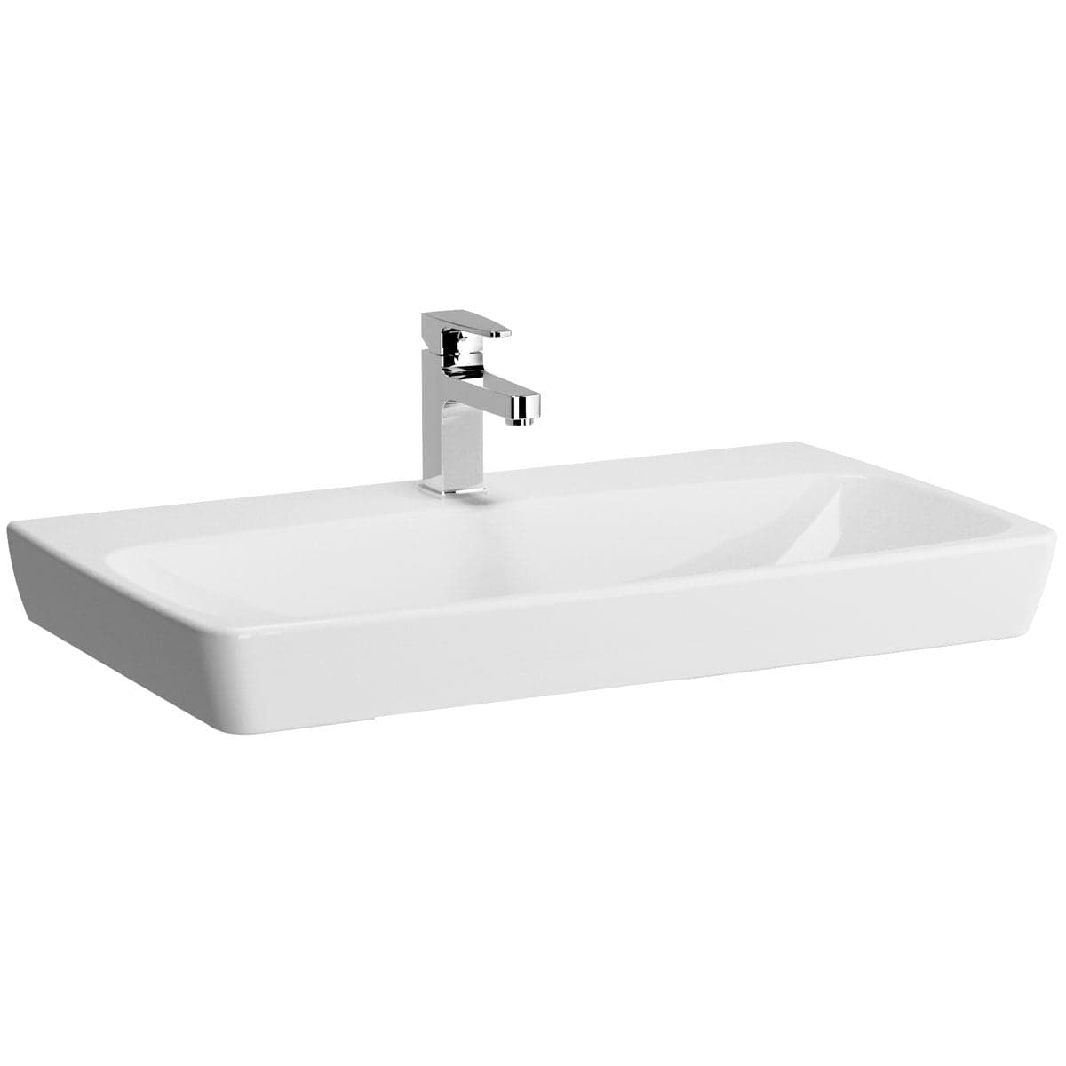 VitrA Metropole Waschtisch 80 cm Weiß Hochglanz mit VitrA Clean VitrA