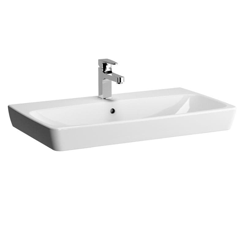 VitrA Metropole Aufsatzwaschtisch 80 cm Weiß Hochglanz mit VitrA Clean VitrA