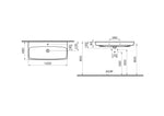VitrA Metropole Aufsatzwaschtisch 100 cm Weiß Hochglanz VitrA