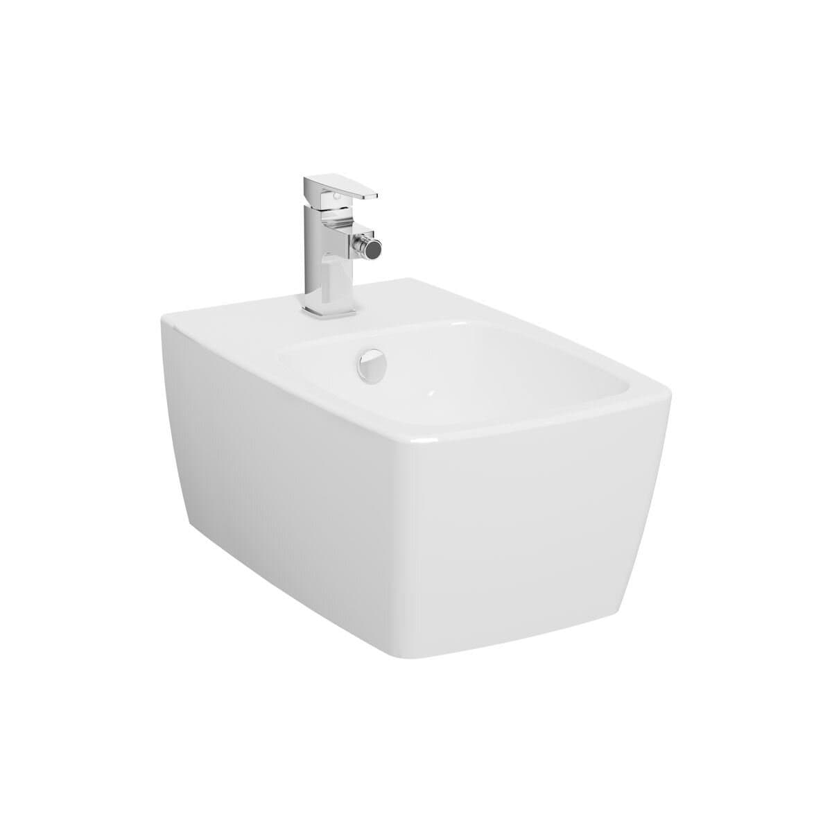 VitrA Metropole Wand-Bidet mit verdeckter Befestigung 56 cm Weiß Hochglanz