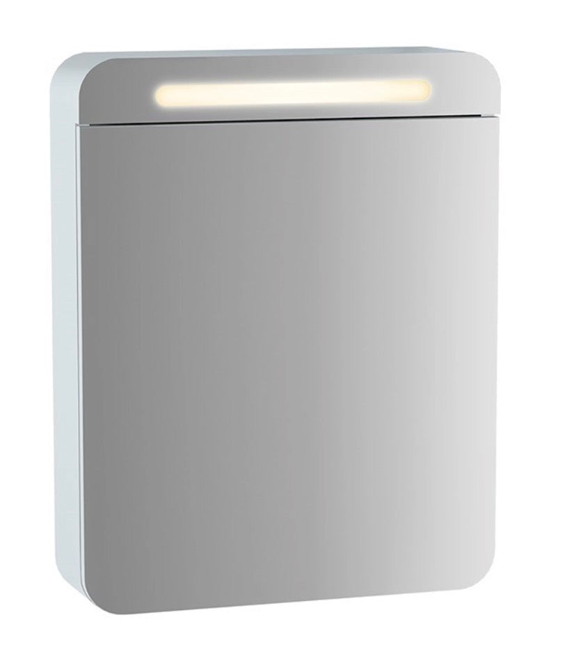 VitrA Sento LED-Spiegelsschrank - 60 cm - weiß matt