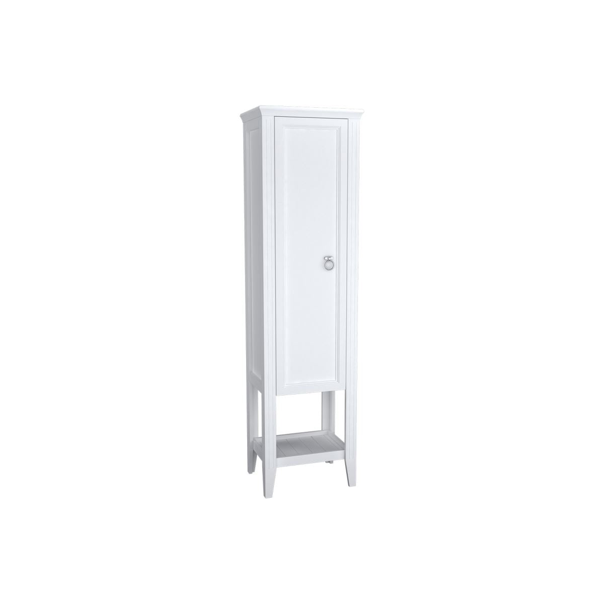 VitrA Valarte Hochschrank Breite 54 cm Höhe 197 cm 1 Tür Türanschlag links Weiß Matt