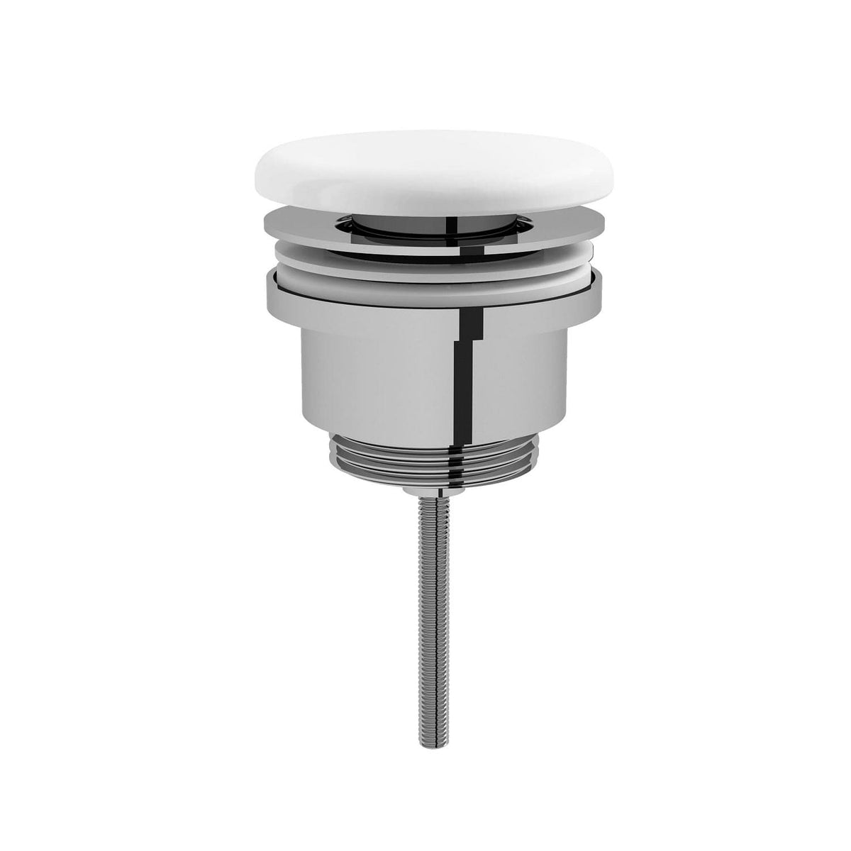 VitrA Push-Open-Ventil mit Ventildeckel aus Keramik Weiß Hochglanz VitrA