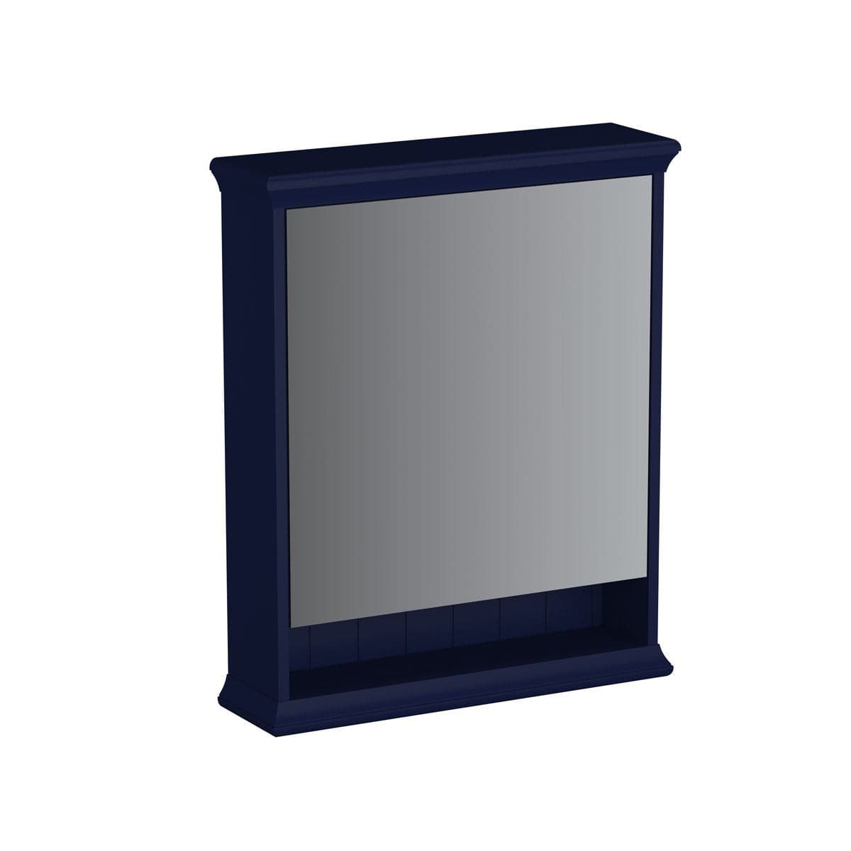 VitrA Valarte LED-Spiegelschrank 63 cm 1 Tür Türanschlag links Stahlblau (Lack)