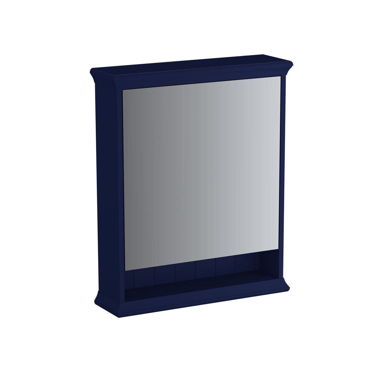 VitrA Valarte LED-Spiegelschrank 63 cm 1 Tür Türanschlag rechts Stahlblau (Lack)