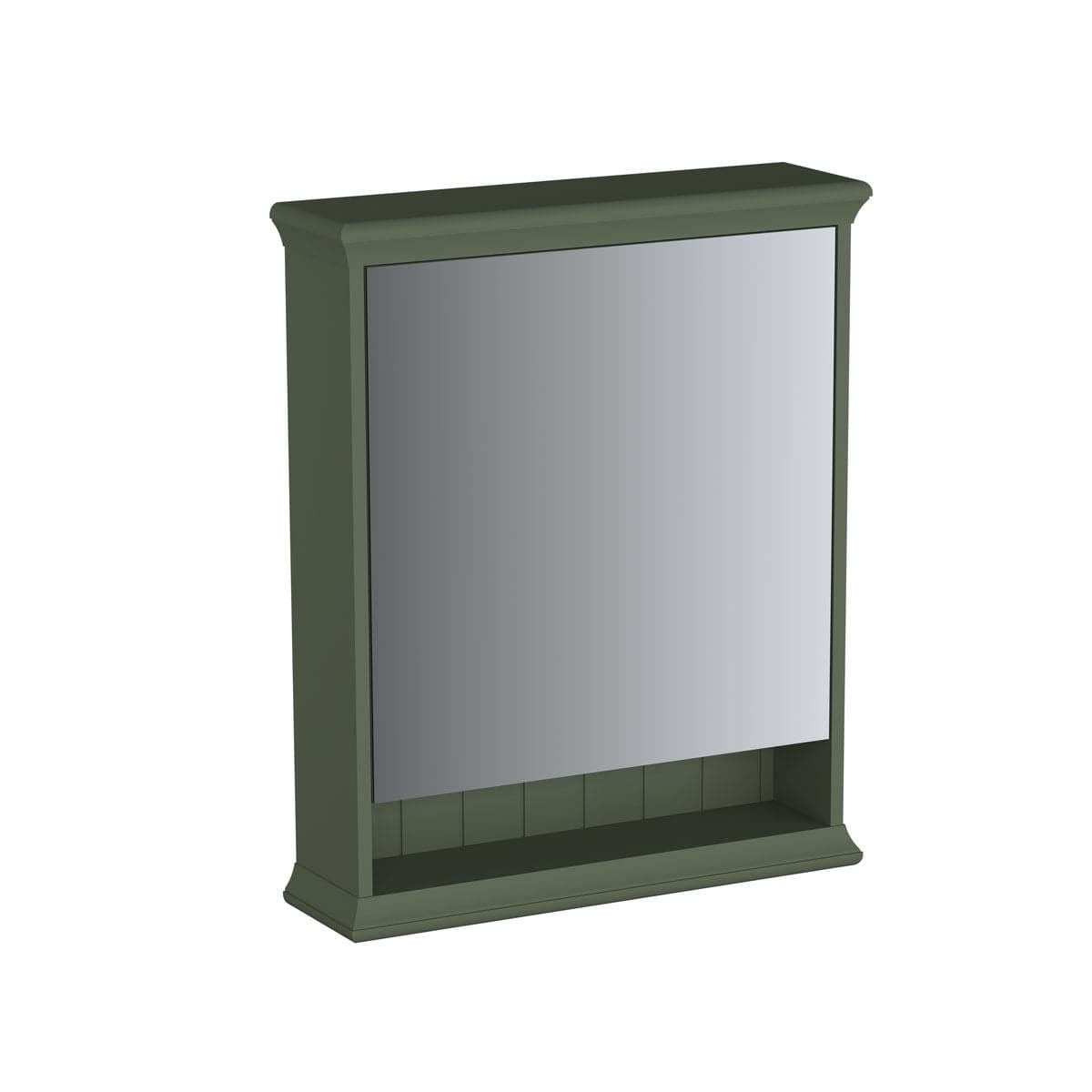 VitrA Valarte LED-Spiegelschrank 63 cm 1 Tür Türanschlag links Vintage Grün (Lack)