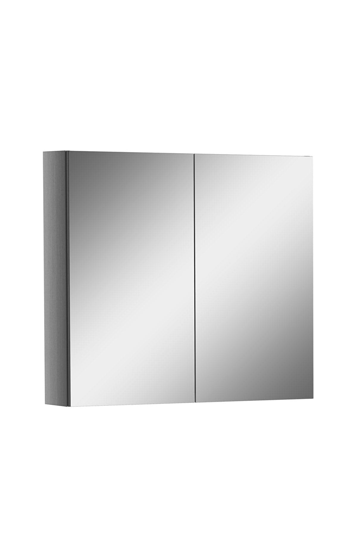 Arkitekt Spiegelschrank, 80 cm, Chrom links
