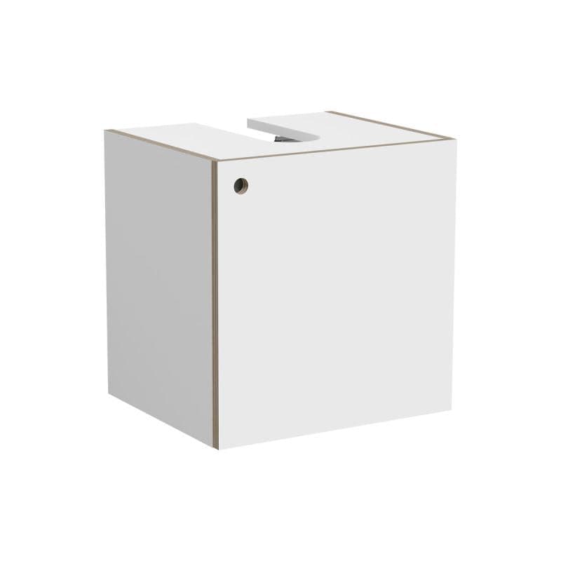 VitrA ArchiPlan Waschtischunterschrank Compact 44 x 38 cm 1 Tür Türanschlag rechts Siphonausschnitt mittig Weiß Matt VitrA