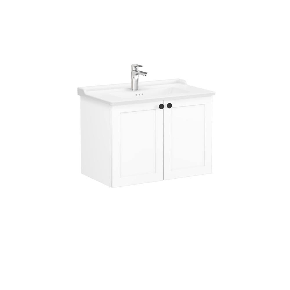 VitrA Root Classic Waschtischunterschrank, 80 cm, Matt Weiß