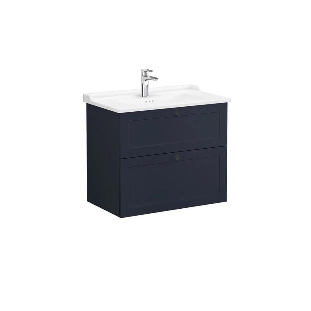 VitrA Root Classic Waschtischunterschrank Iki Çek, 80 cm, Matt Laciver