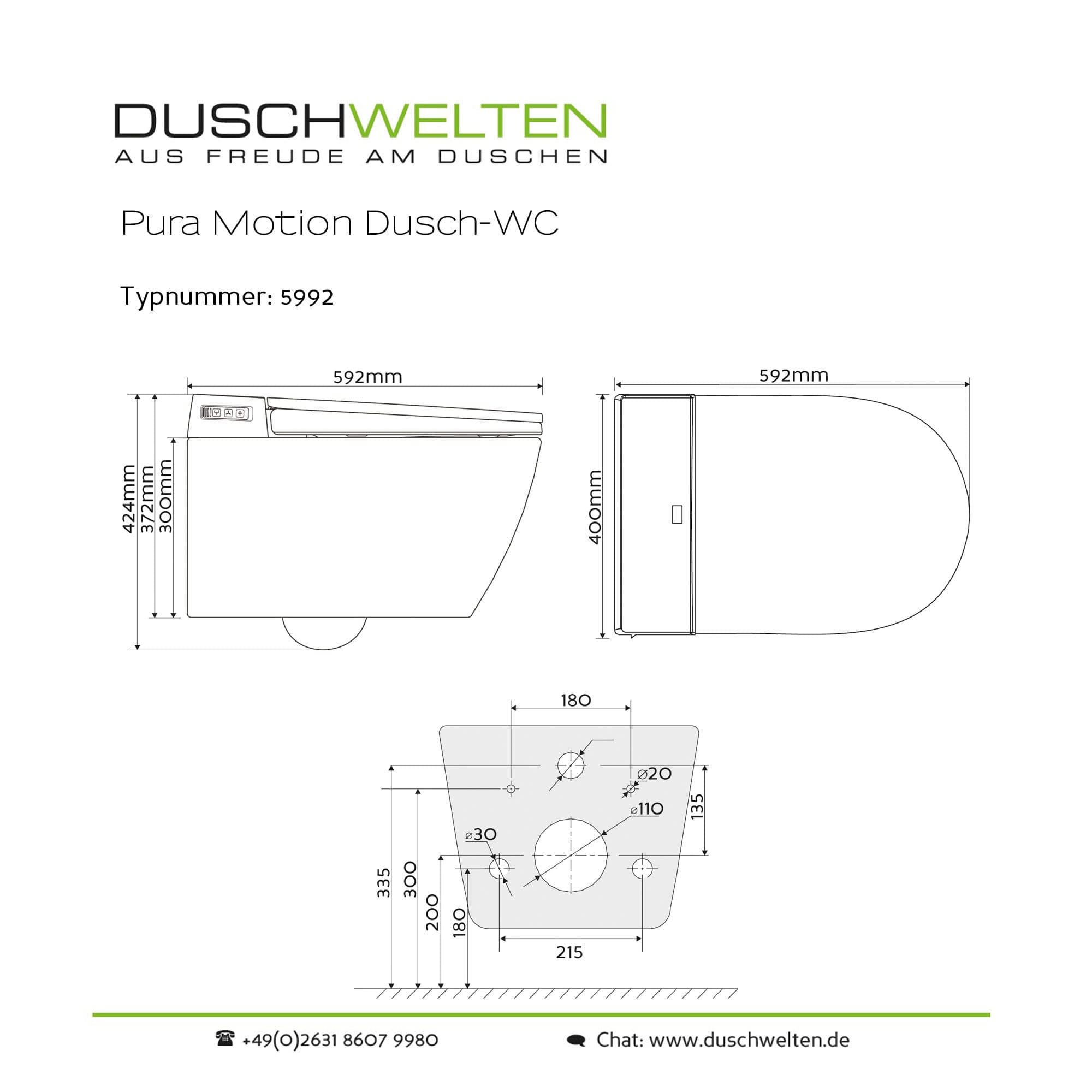 PuraMotion Dusch-WC