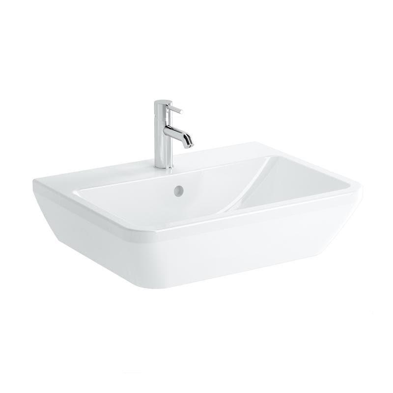 VitrA Integra Waschtisch 65 cm eckig Weiß Hochglanz mit VitrA Clean VitrA