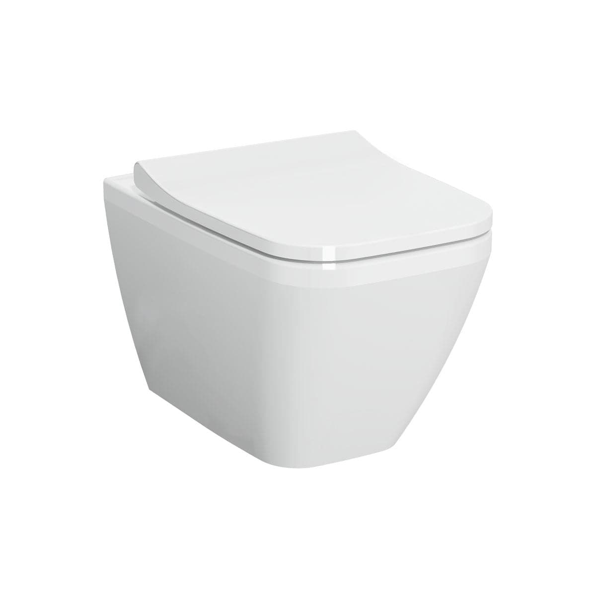 VitrA Integra Square Wand-WC VitrA Flush 2.0 Weiß Hochglanz mit VitrA Clean VitrA