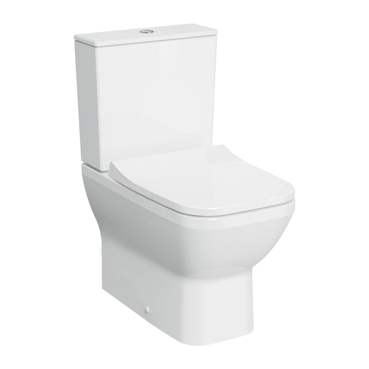 VitrA Integra Square Stand-WC-Kombination VitrA Flush 2.0 Back-To-Wall Weiß Hochglanz VitrA