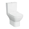 VitrA Integra Square Stand-WC-Kombination VitrA Flush 2.0 Open Back Weiß Hochglanz mit VitrA Clean VitrA