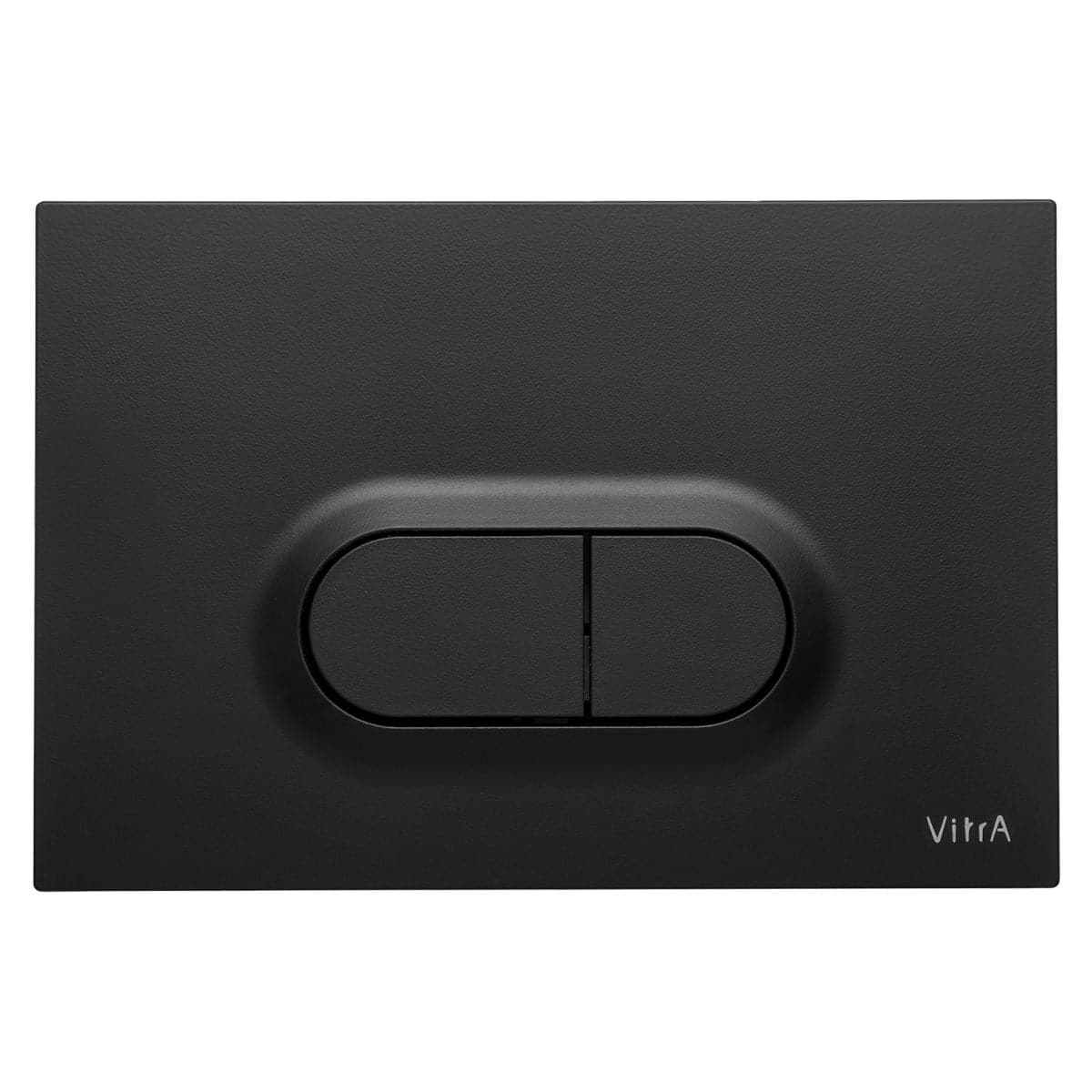 VitrA Loop O WC-Betätigungsplatte für 2‑Mengen‑Spülung Schwarz Matt