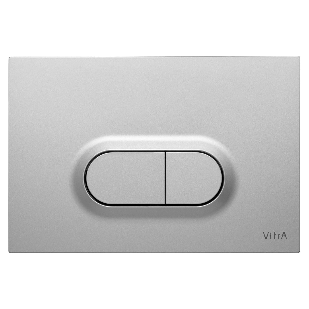 VitrA Loop O WC-Betätigungsplatte für 2‑Mengen‑Spülung Chrom Matt mit Anti-Fingerprint