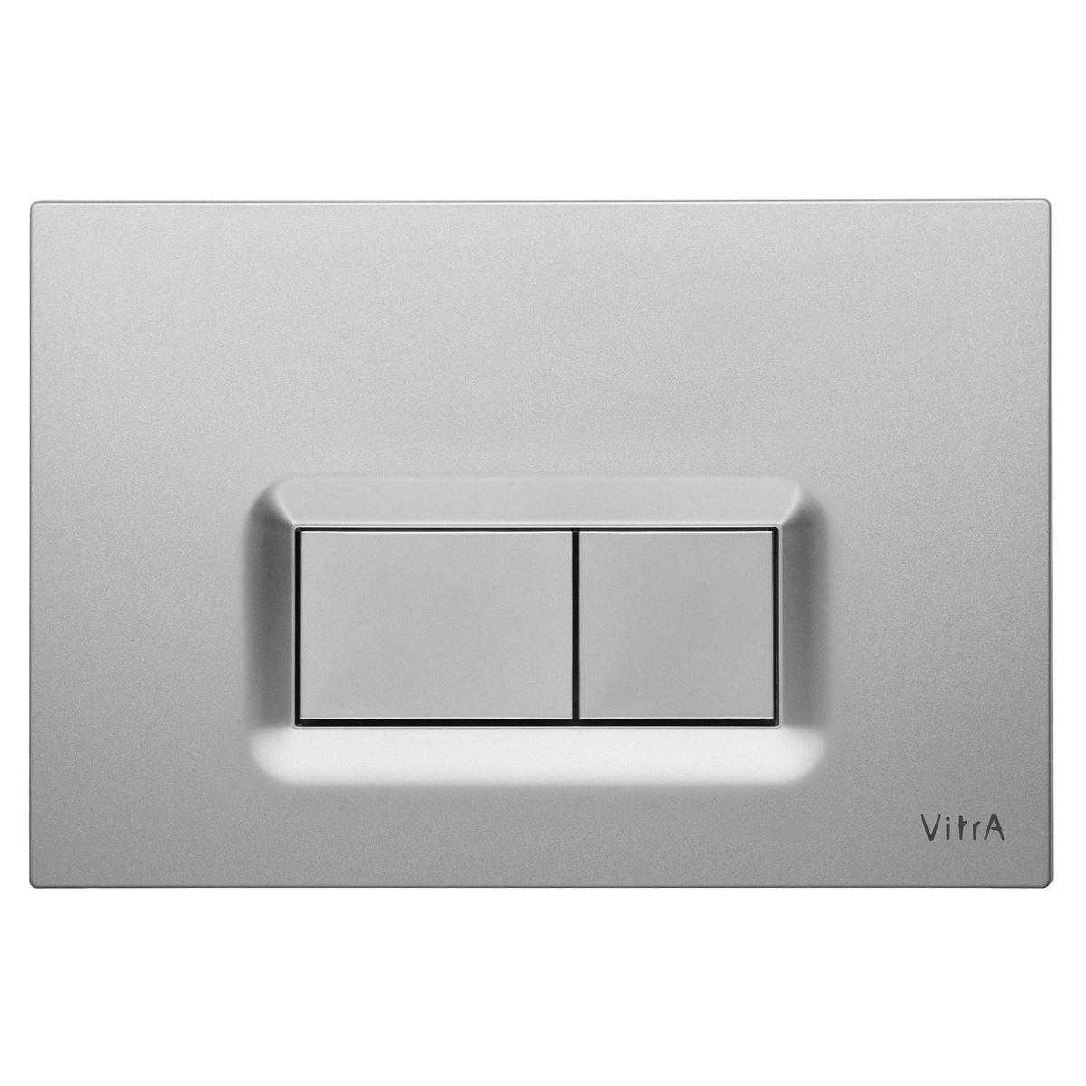 VitrA Loop R WC-Betätigungsplatte für 2‑Mengen‑Spülung Chrom Matt mit Anti-Fingerprint