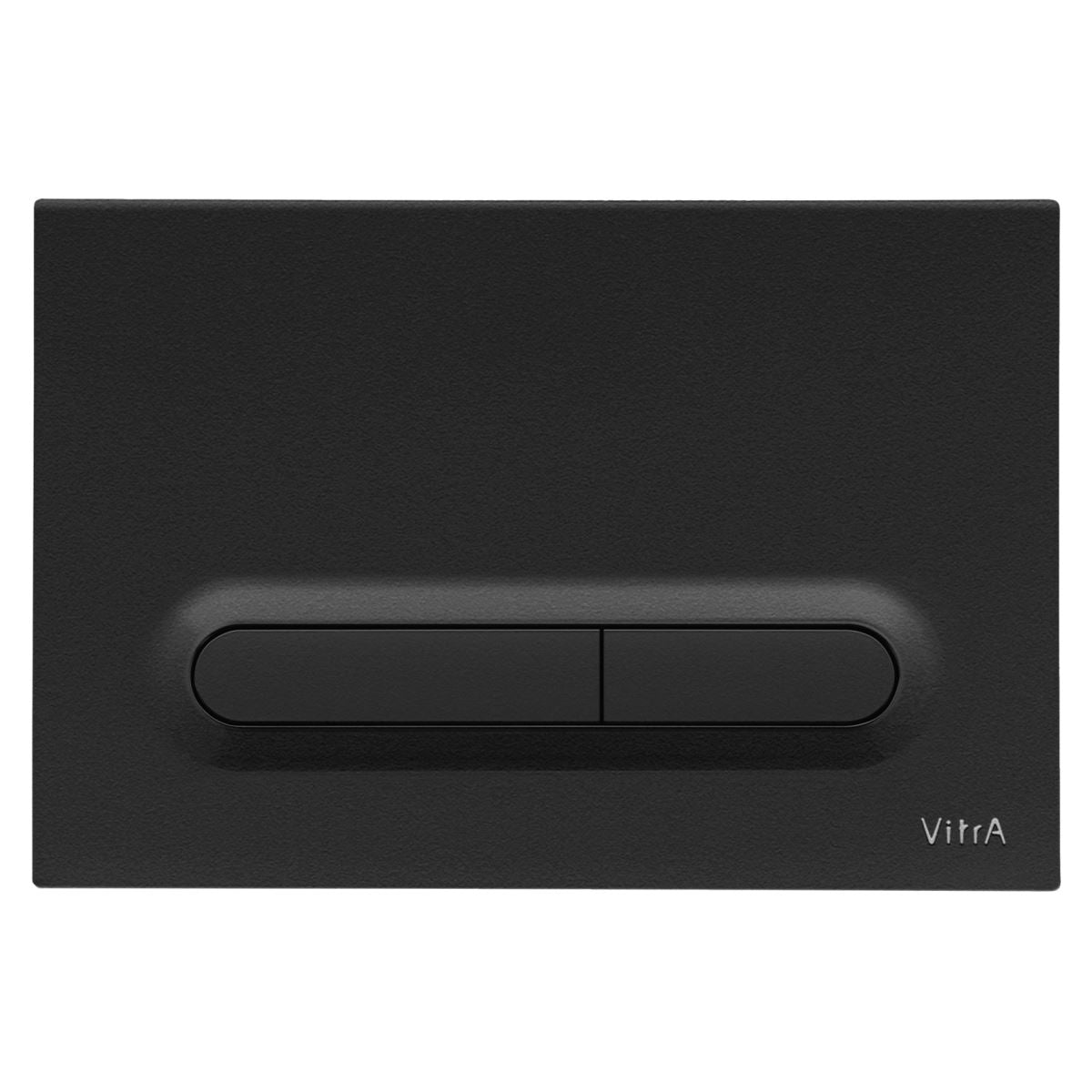 VitrA Loop T WC-Betätigungsplatte für 2‑Mengen‑Spülung Schwarz Matt