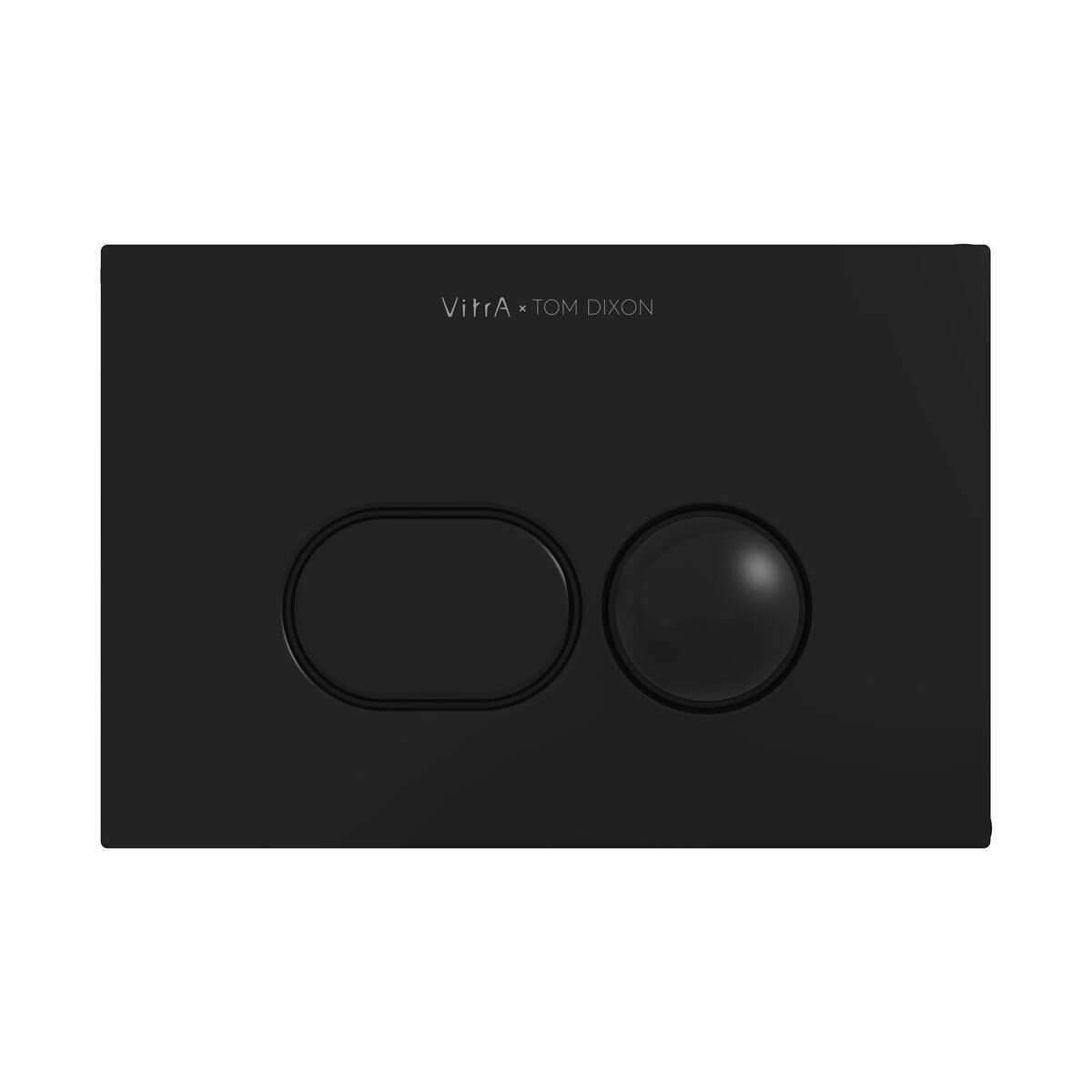 VitrA Liquid WC-Betätigungsplatte für 2‑Mengen‑Spülung Schwarz Matt