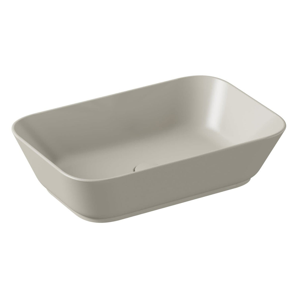 VitrA Geo Aufsatzschale 60 cm ohne Hahnloch ohne Überlaufloch Taupe Matt mit Oberflächenveredelung VitrA Clean VitrA