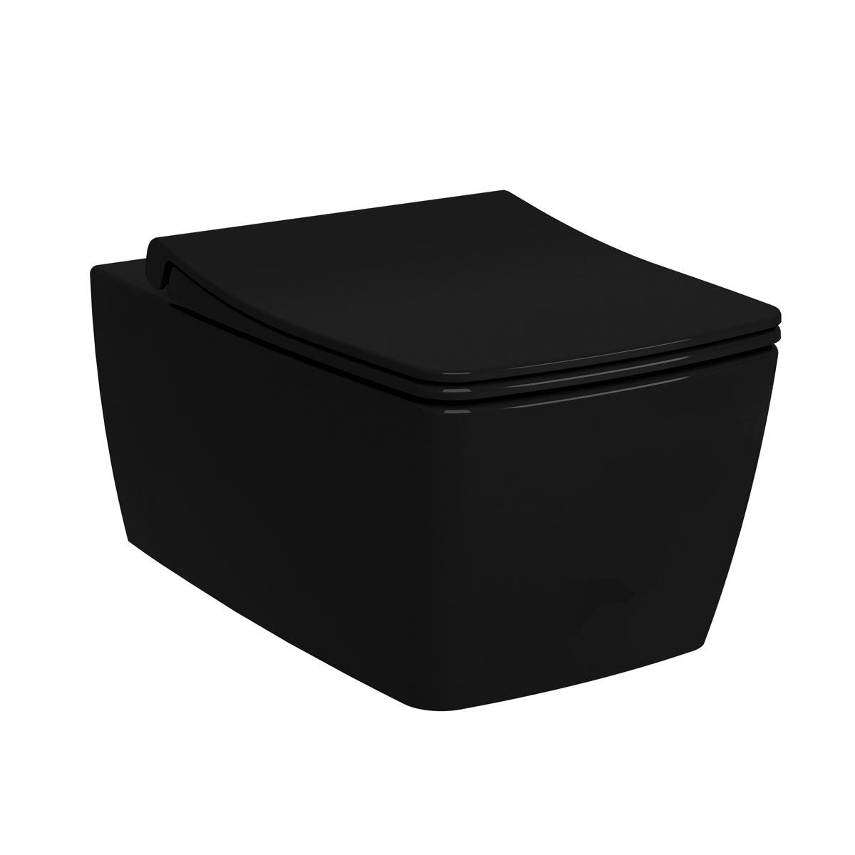 Vitra Metropole Wand-Tiefspül-WC 36x56cm, 3/6 l, schwarz hochglanz