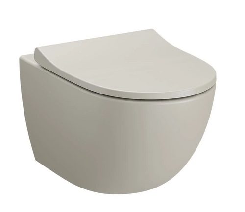 VitrA Sento spülrandlos Wand-Dusch-WC mit VitrAflush 2.0 / Taupe VitrA