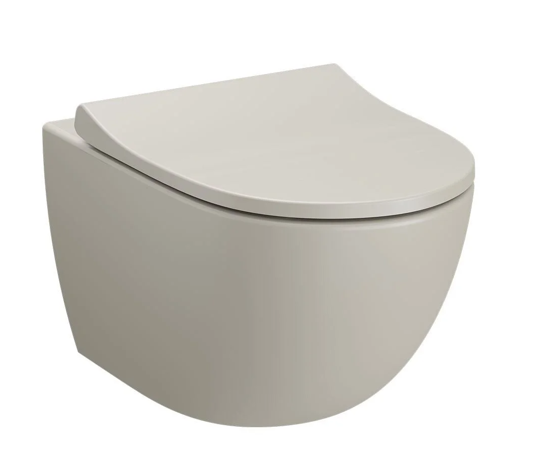 VitrA Sento spülrandlos Wand-Dusch-WC mit VitrAflush 2.0 / Taupe