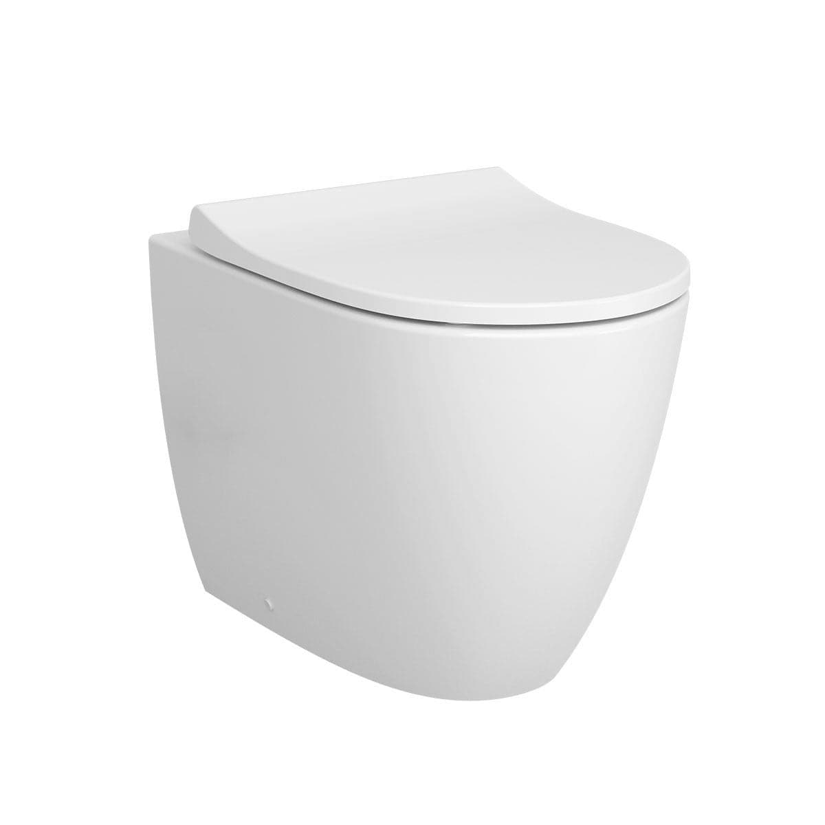 VitrA Sento Stand-WC VitrA Flush 2.0 ohne Spülrand Tiefspüler Weiß Hochglanz VitrA
