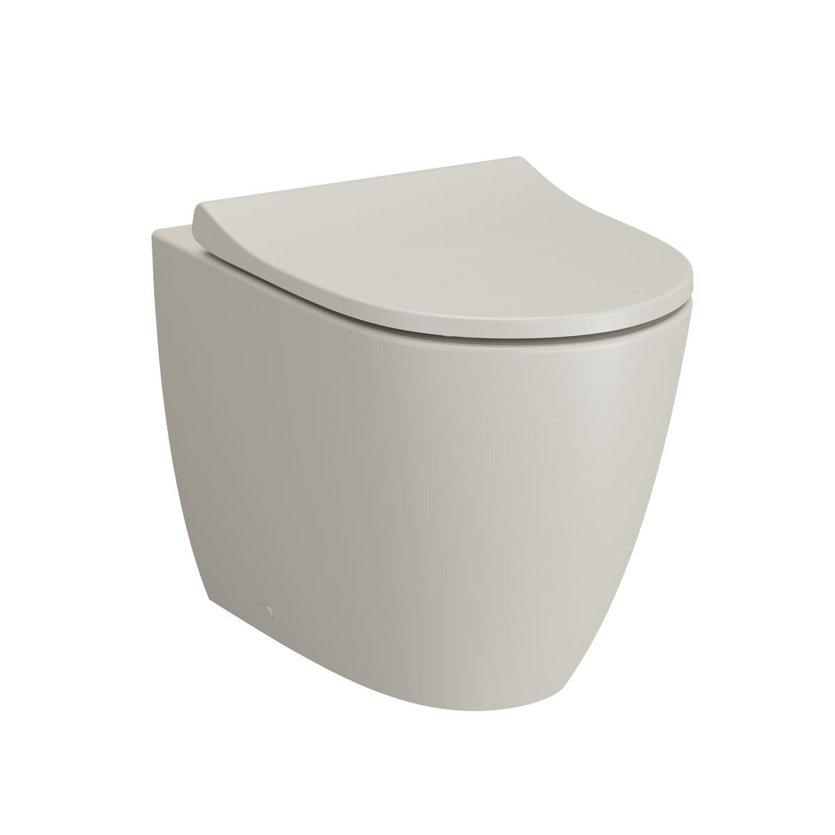 Vitra Sento Stand-Wc Vitra Flush 2.0, Tiefspüler Ohne Spülrand, Mit Bidetfunktion - Taupe