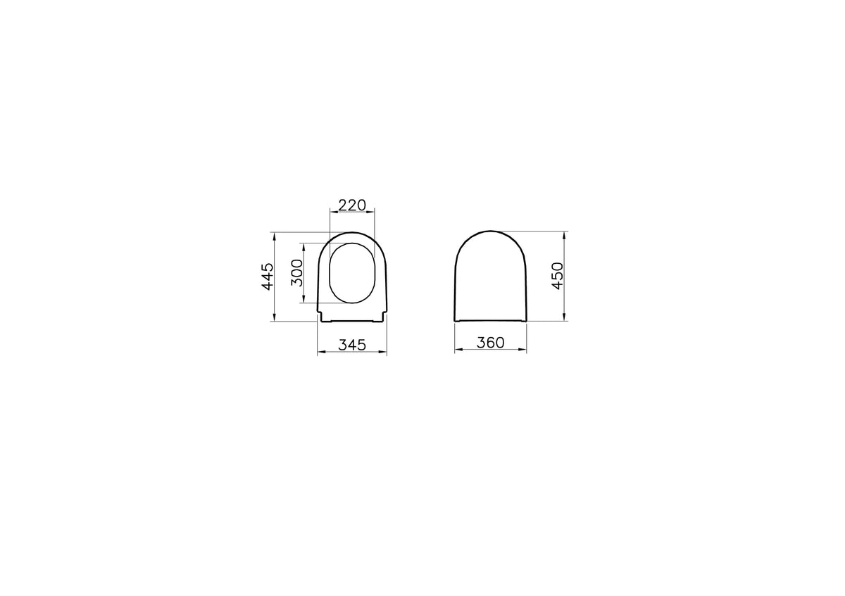 VitrA Options Nest WC-Sitz Weiß Hochglanz VitrA