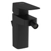 VitrA Root Square Einhebel-Bidetmischer mit Ablaufgarnitur Höhe 15 cm Schwarz Matt VitrA