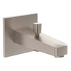 VitrA Root Square Wanneneinlauf mit Brauseabgang Ausladung Auslauf 17 cm Aufputzmontage Nickel gebürstet VitrA