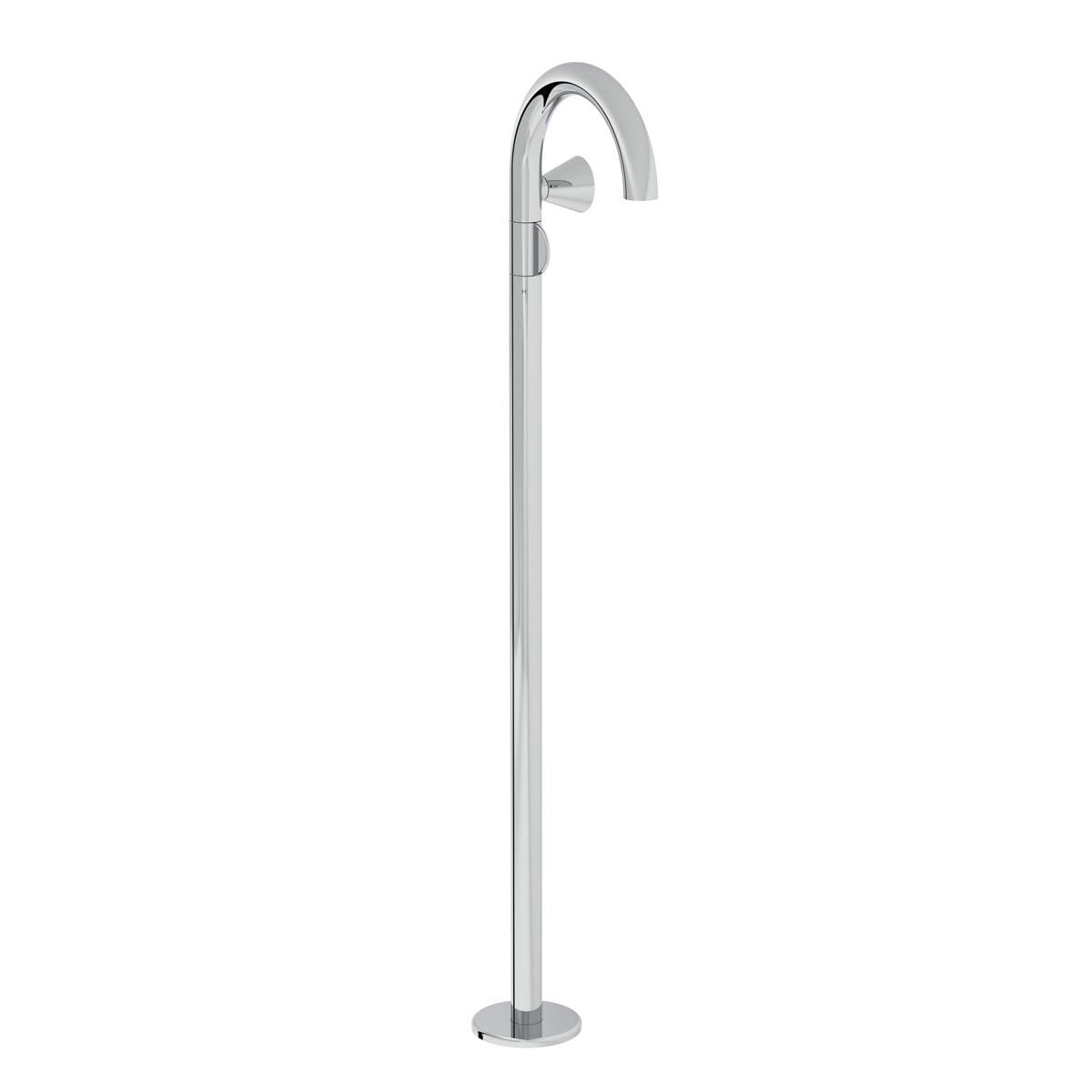 VitrA Liquid Einhebel-Waschtischmischer Bodenmontage Griff rechts H: 114,5 cm Chrom