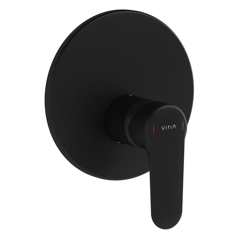 VitrA Root Round Einhebel-Brausearmatur V-Box Unterputzmontage Schwarz Matt VitrA