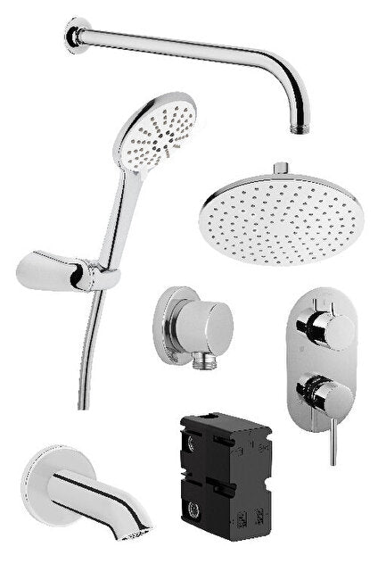 Minimax S Unterputz  Armaturen-Badeset - Snow
