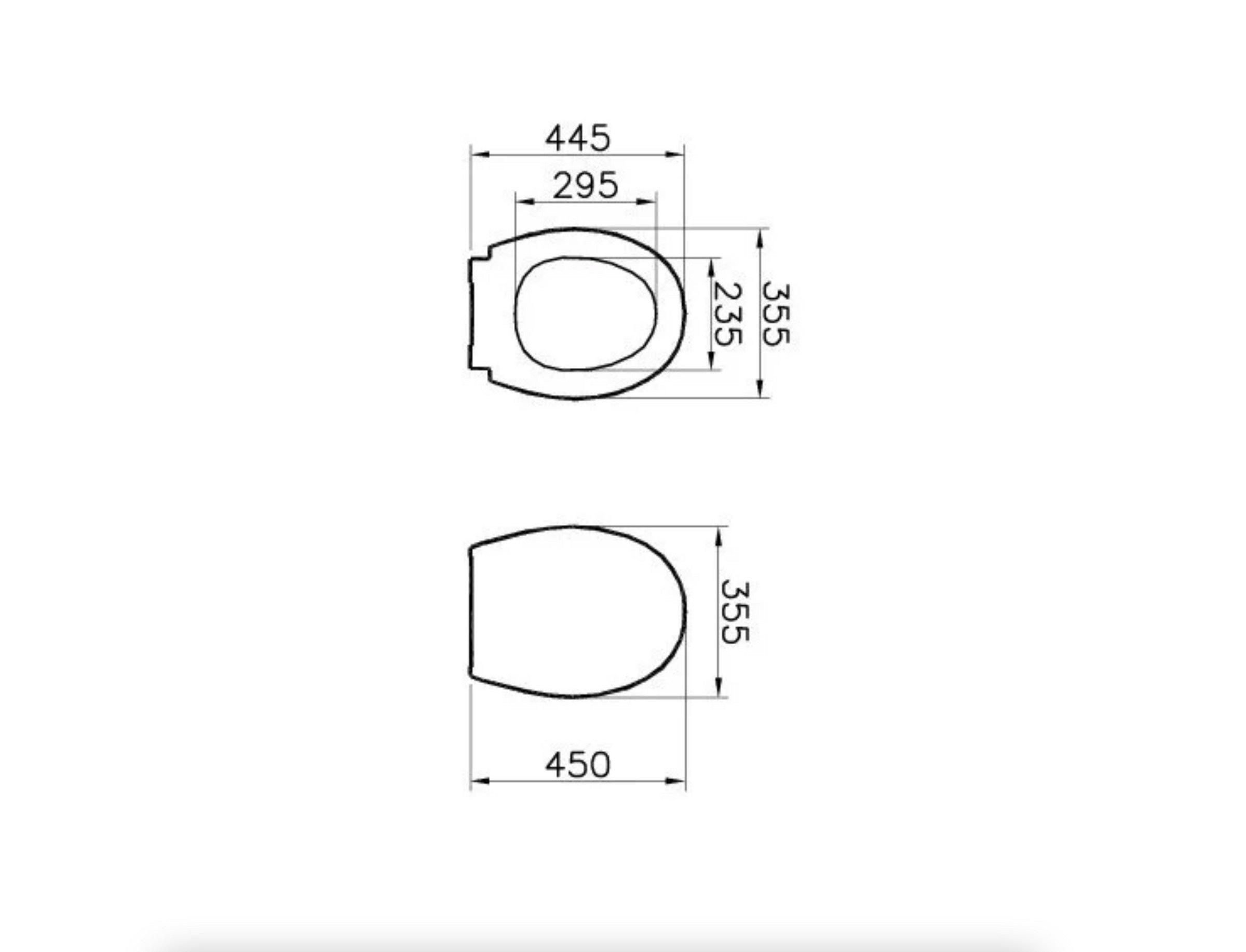 VitrA S20 WC-Sitz mit Absenkautomatik, Edelstahl Scharniere, abnehmbar