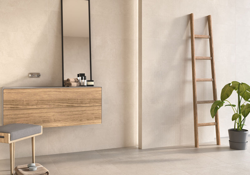 ECO Feinsteinzeug 60X120 Rania Serie Matt Boden- Wandfliese, Marfil ECO
