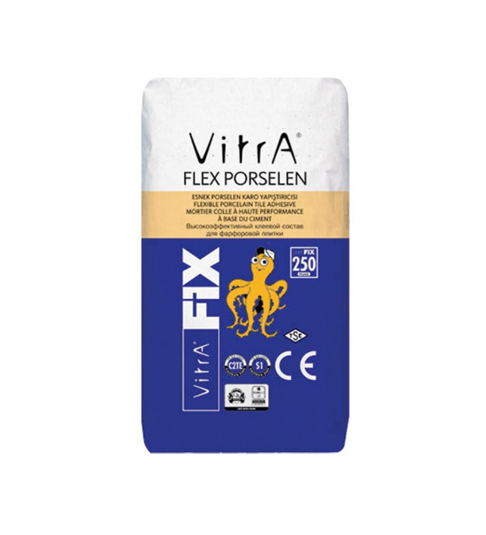 VITRAFIX Flexklebemörtel Multiflexkleber - Grau -  25 KG
