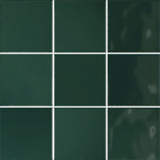 VitrA Feinsteinzeug 10x10 Retromix Serie nicht Rektifiziert,  Boden-Wandfliese, Grün