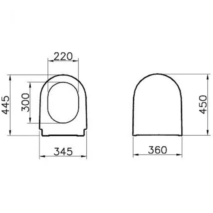 VitrA Nest Options Wc-Sitz Mit Absenkautomatik, Edelstahl Scharniere, Abnehmbar