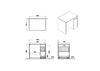 Sento Waschmaschinenschrank, 105 cm, Anthrazit matt VitrA